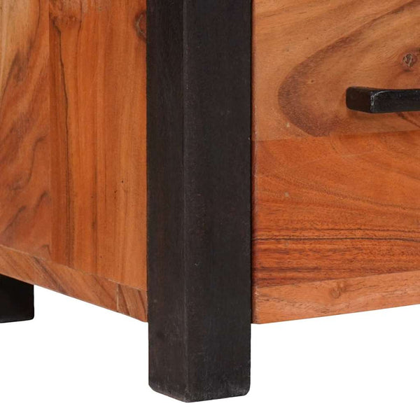Braunes Sideboard aus Akazienholz, 110 cm