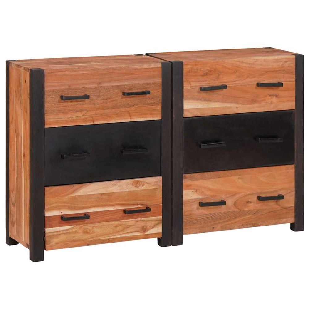 Braunes Sideboard aus Akazienholz, 110 cm