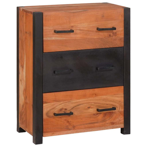 Braunes Sideboard aus Akazienholz, 110 cm
