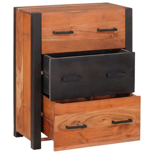 Braunes Sideboard aus Akazienholz, 110 cm