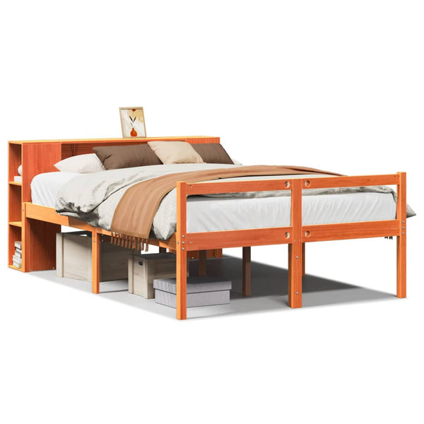 Massivholzbett 160x200 cm Wachsbraun