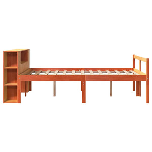Massivholzbett 160x200 cm Wachsbraun
