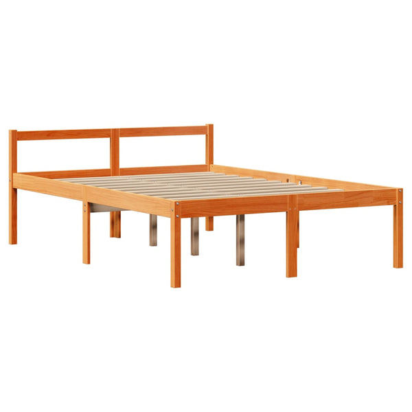 Massivholzbett 160x200 cm Wachsbraun