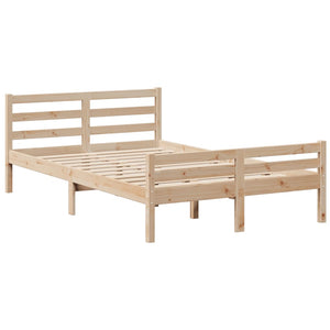 Massivholzbett Kiefer 135x190 cm mit Regal