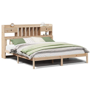 Massivholzbett Kiefer 180x200 mit Regal