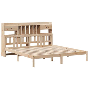 Massivholzbett Kiefer 180x200 mit Regal