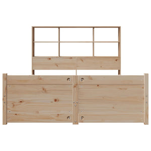 Massivholzbett Kiefer 150x200 cm mit Regal