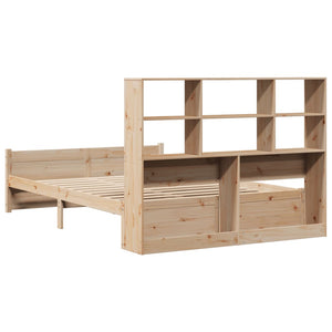 Massivholzbett Kiefer 150x200 cm mit Regal