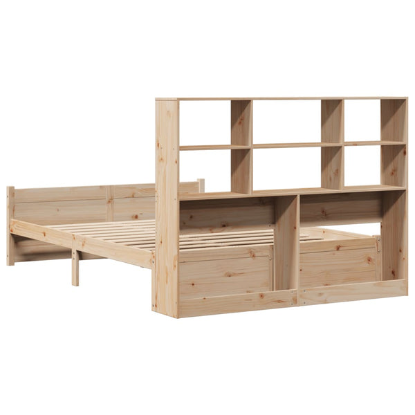 Massivholzbett Kiefer 150x200 cm mit Regal