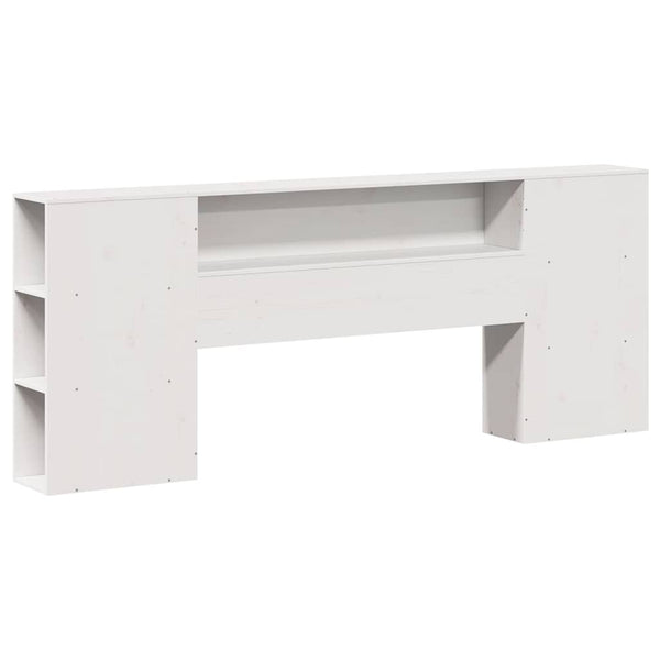 vidaXL Solid Wood Bed with Storage without Mattress White 200x200 cm