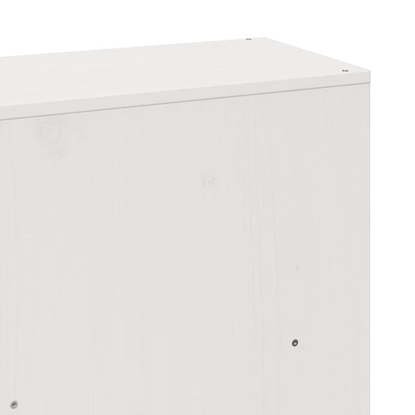 vidaXL Solid Wood Bed with Storage without Mattress White 200x200 cm