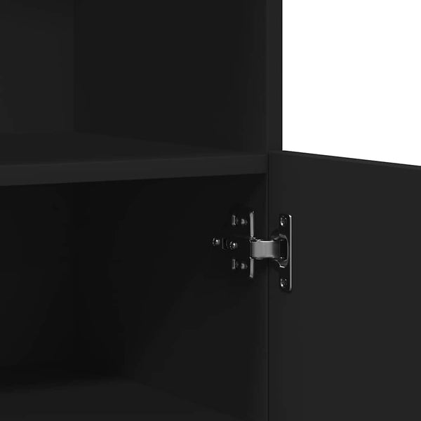 vidaXL Sideboard Black 81x37x100 cm Engineered Wood