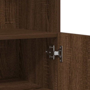 vidaXL Sideboard Brown Oak Look 81x37x100 cm Engineered Wood