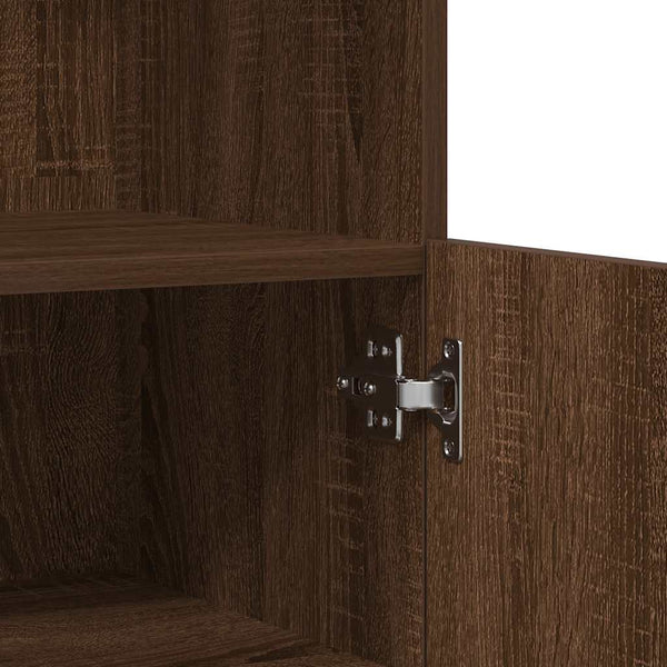 vidaXL Sideboard Brown Oak Look 81x37x100 cm Engineered Wood