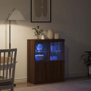 vidaXL Sideboard Brown Oak Look 81x37x100 cm Engineered Wood