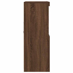 vidaXL Sideboard Brown Oak Look 81x37x100 cm Engineered Wood