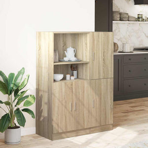vidaXL 2-Piece Kitchen Cabinet Set Sonoma Oak Engineered Wood