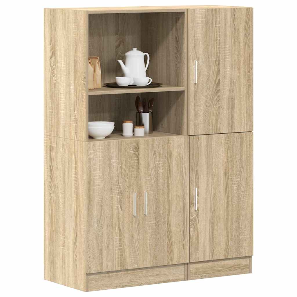 vidaXL 2-Piece Kitchen Cabinet Set Sonoma Oak Engineered Wood