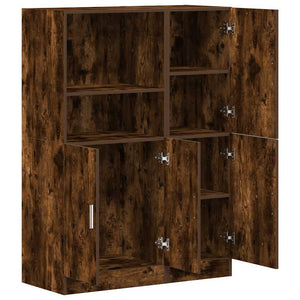 vidaXL 2-Piece Kitchen Cabinet Set Smoked Oak Engineered Wood