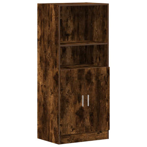 vidaXL 2-Piece Kitchen Cabinet Set Smoked Oak Engineered Wood