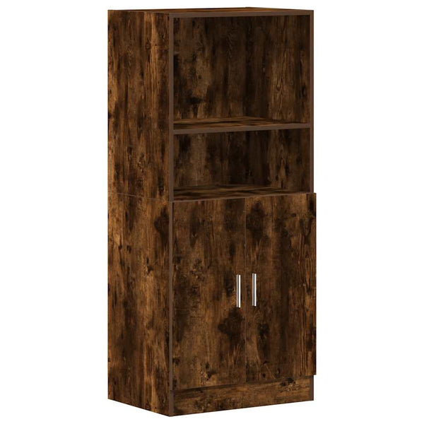 vidaXL 2-Piece Kitchen Cabinet Set Smoked Oak Engineered Wood
