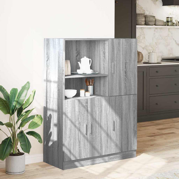vidaXL 2-Piece Kitchen Cabinet Set Sonoma Oak Engineered Wood