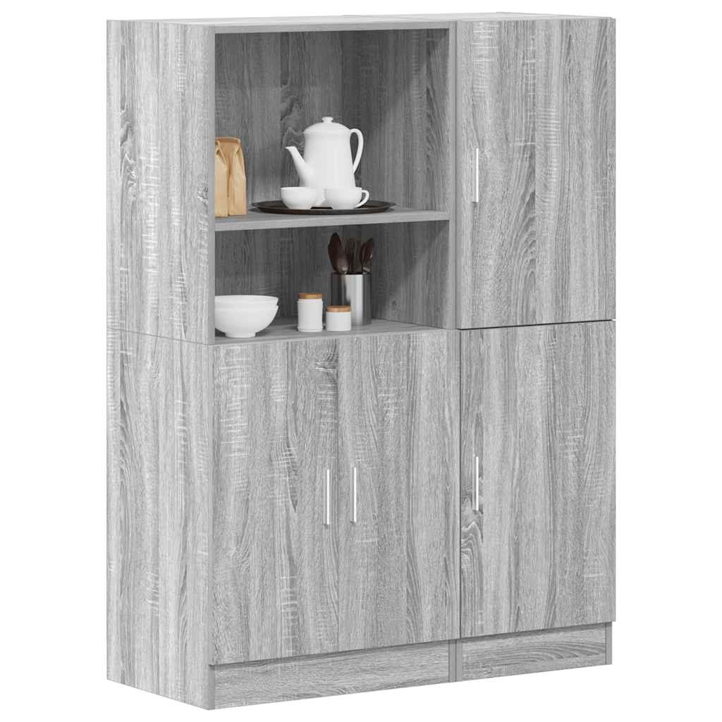 vidaXL 2-Piece Kitchen Cabinet Set Sonoma Oak Engineered Wood