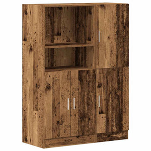 vidaXL 2-Piece Kitchen Cabinet Set Reclaimed Wood Look Engineered Wood