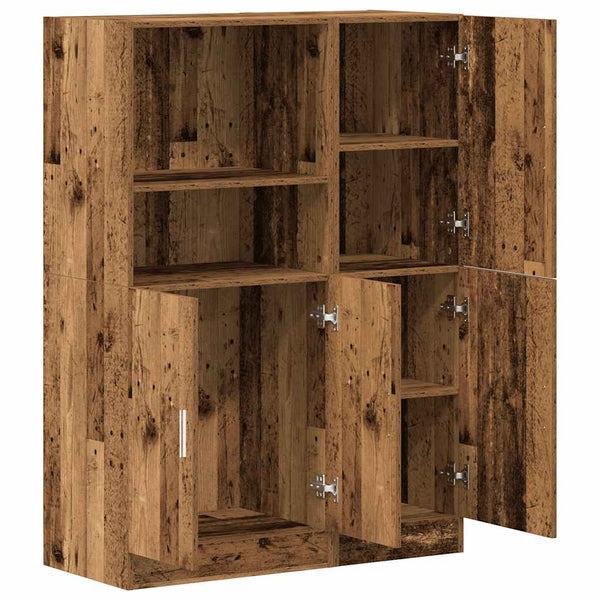 vidaXL 2-Piece Kitchen Cabinet Set Reclaimed Wood Look Engineered Wood