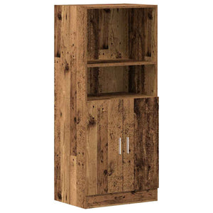 vidaXL 2-Piece Kitchen Cabinet Set Reclaimed Wood Look Engineered Wood