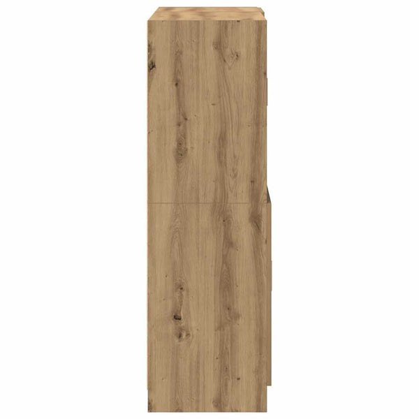 vidaXL 2-Piece Kitchen Cabinet Set Engineered Wood Artisan Oak