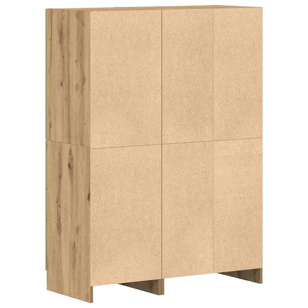 vidaXL 2-Piece Kitchen Cabinet Set Engineered Wood Artisan Oak