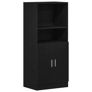 vidaXL 3-Piece Kitchen Cabinet Set Black Engineered Wood