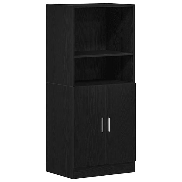 vidaXL 3-Piece Kitchen Cabinet Set Black Engineered Wood