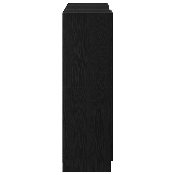 vidaXL 3-Piece Kitchen Cabinet Set Black Engineered Wood
