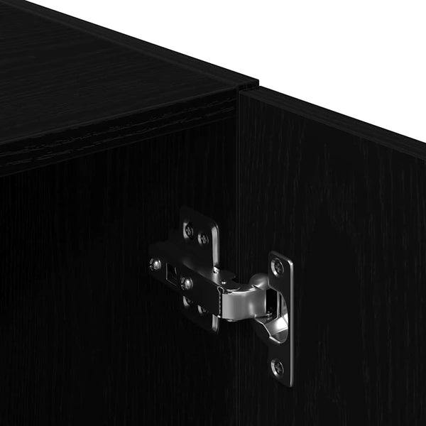 vidaXL 3-Piece Kitchen Cabinet Set Black Engineered Wood