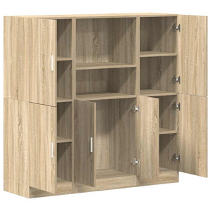 vidaXL 3-Piece Kitchen Cabinet Set Sonoma Oak Engineered Wood