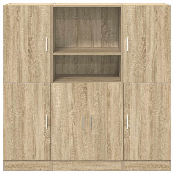 vidaXL 3-Piece Kitchen Cabinet Set Sonoma Oak Engineered Wood