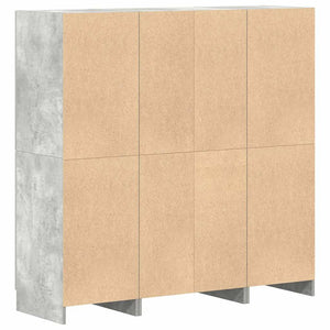vidaXL 3-Piece Kitchen Cabinet Set Concrete Grey Engineered Wood
