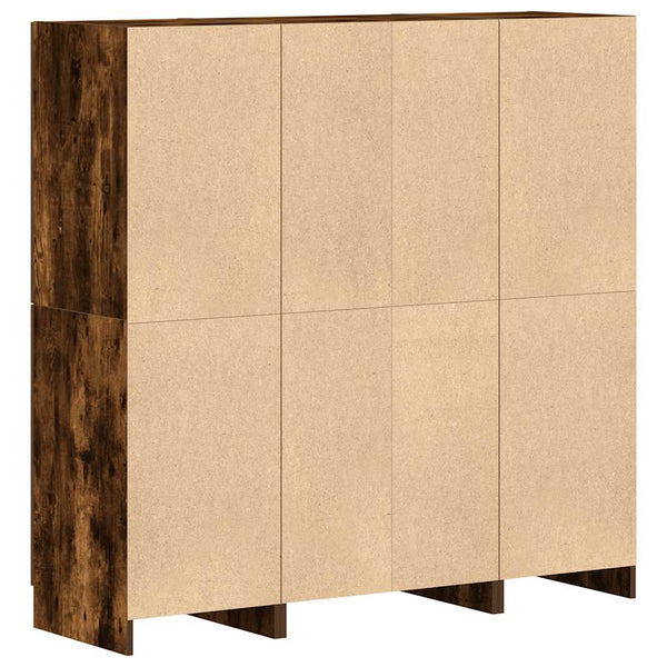 vidaXL 3-Piece Kitchen Cabinet Set Smoked Oak Engineered Wood