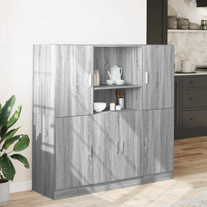 vidaXL 3-Piece Kitchen Cabinet Set Grey Sonoma Engineered Wood