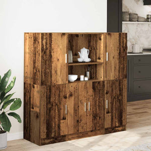 vidaXL 3-Piece Kitchen Cabinet Set Reclaimed Wood Look Engineered Wood