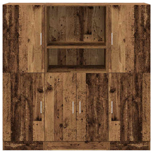 vidaXL 3-Piece Kitchen Cabinet Set Reclaimed Wood Look Engineered Wood