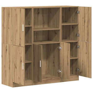 vidaXL 3-Piece Kitchen Cabinet Set Artisan Oak Engineered Wood