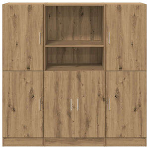 vidaXL 3-Piece Kitchen Cabinet Set Artisan Oak Engineered Wood