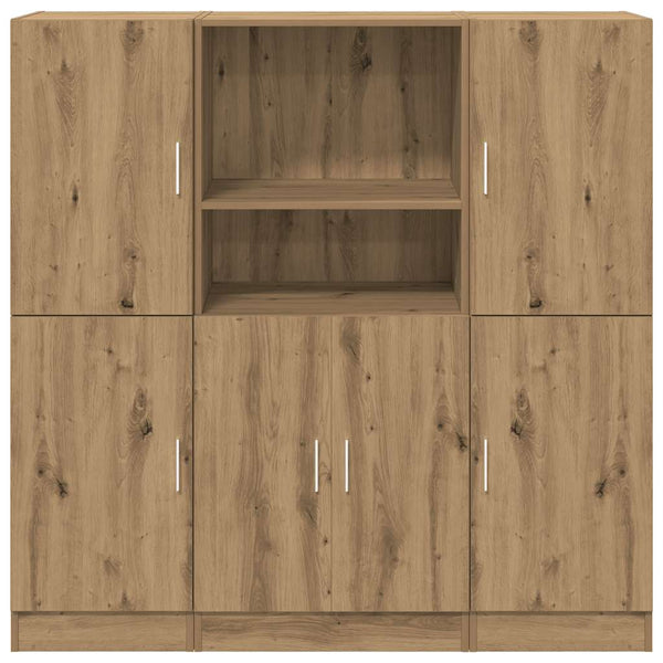 vidaXL 3-Piece Kitchen Cabinet Set Artisan Oak Engineered Wood