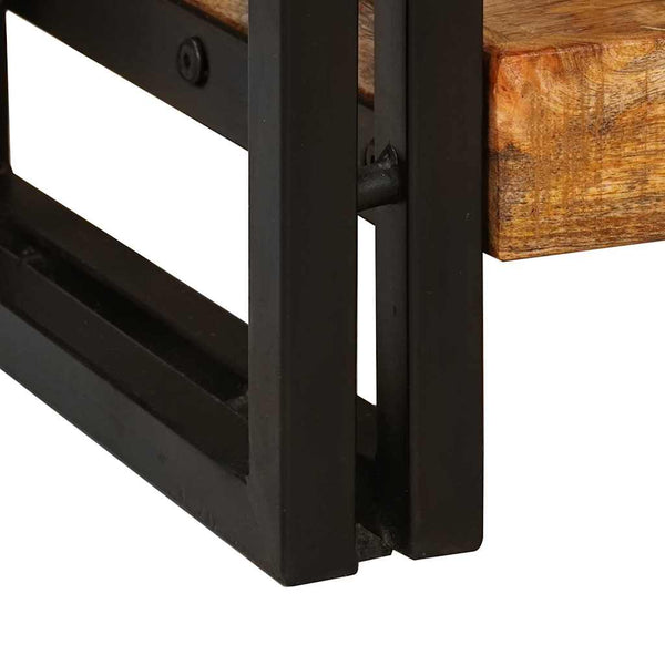 vidaXL Console Tables 2 pcs Brown 161 x 33 x 75 cm Solid Mango Wood