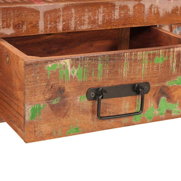vidaXL Console Tables with Shelf 2 pcs Multicolored 161 x 33 x 75 cm