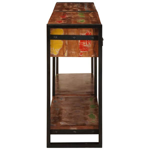 vidaXL Console Tables 2 pcs Multicolored Solid Reclaimed Wood