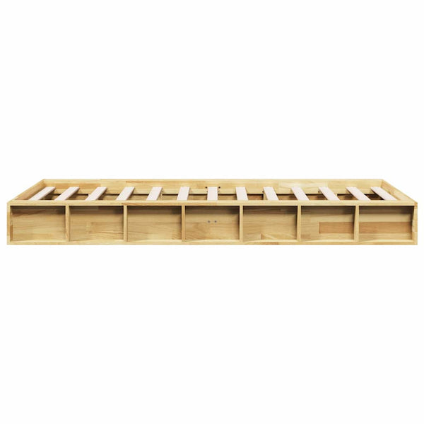 vidaXL Solid Wood Bed Frame without Mattress 90x190 cm Oak Wood